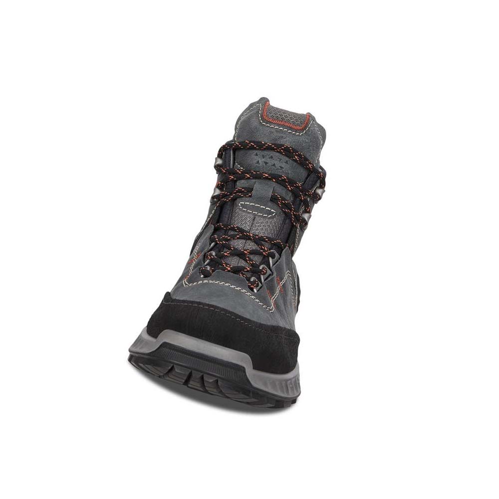 Men's Ecco Exohike Mid Gtx Hiking & Trail Grey / Black | USA 564XYU